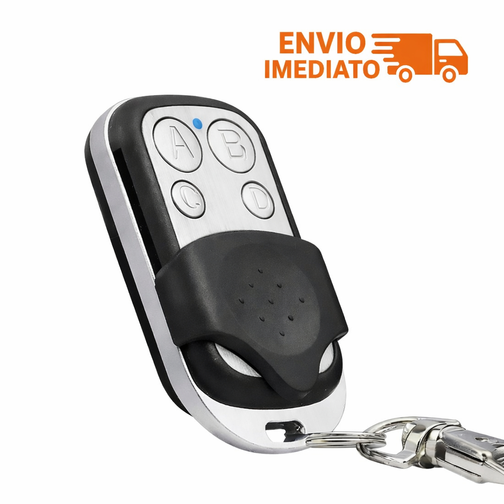 Controle Remoto Universal Para Portão Elétrico Eletrônico Garagem Com Chaveiro 433mhz 4 Botões