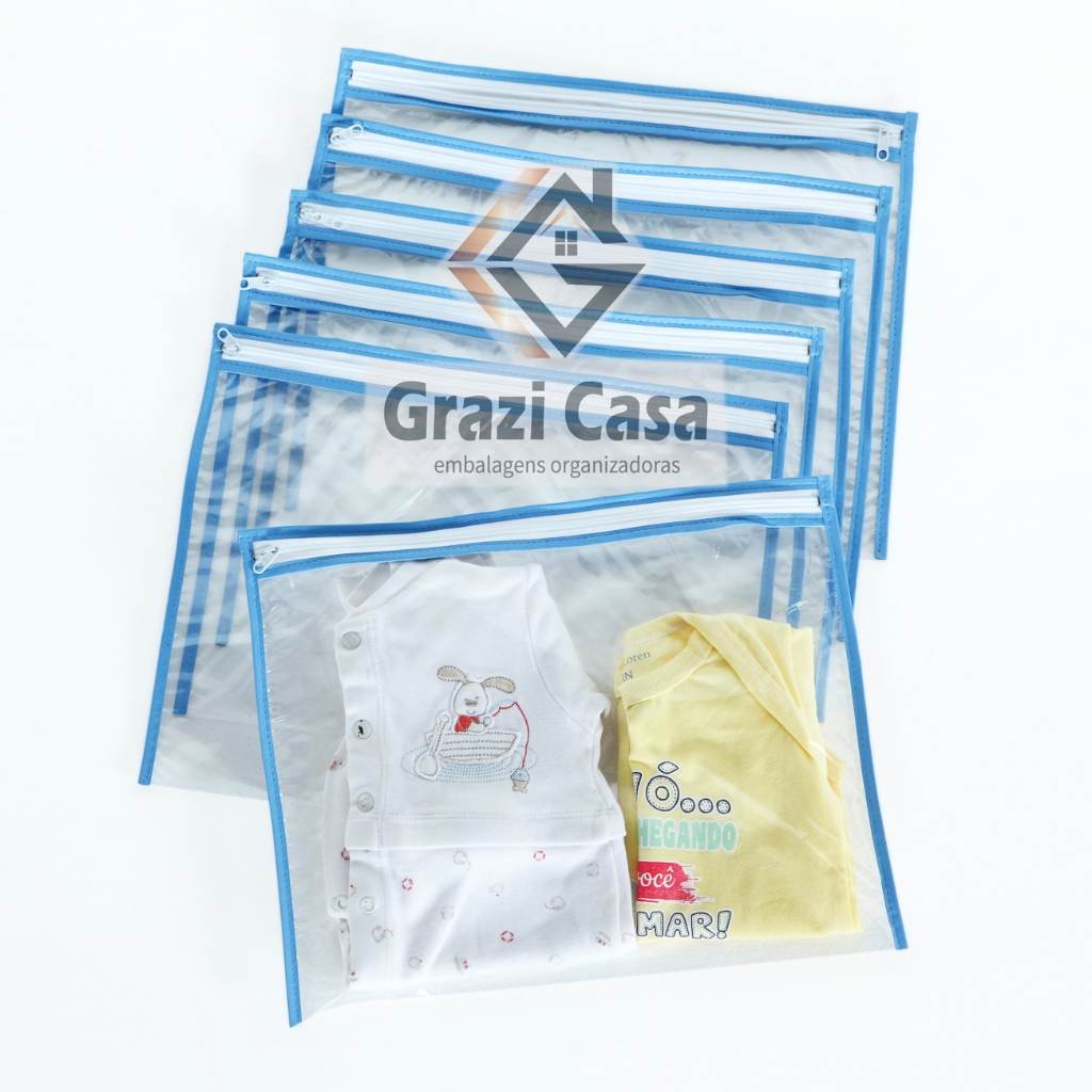 kit 10 Saquinhos  Saco  Maternidade Bebê  Organizador  Mala Multi Uso