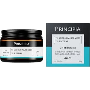 PRINCIPIA, Gel Hidratante Facial 1% Ácidos Hialurônicos + 5% Glicerina GH-01 com 50g