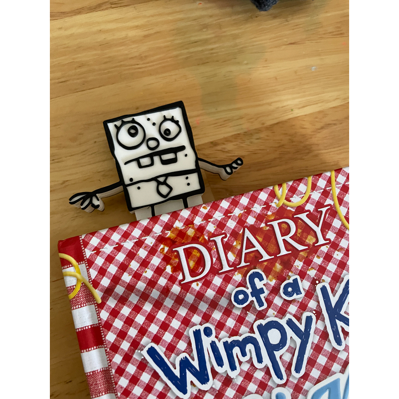 [EXCLUSIVO] Marcador de Pagina DOODLEBOB BOB ESPONJA Bookmark Marca Pagina Impressao 3d