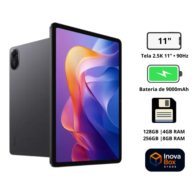 Tablet Xiaomi Redmi Pad 2 - 4GB/8GB RAM 128GB/256GB – Tela Grande, Alta Performa