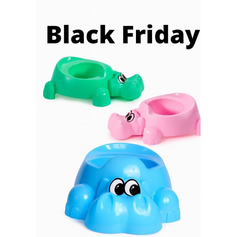 Troninho ,pinico Infantil Hipopótamo – Plástico Resistente e Tampa com Carinha Fofa em Oferta na Shopee