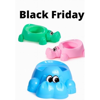 Troninho ,pinico Infantil Hipopótamo – Plástico Resistente e Tampa com Carinha Fofa em Oferta na Shopee
