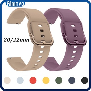 20mm 22mm Pulseira De Silicone Para Smartwatch Amazfit Bip 6 5/3 Pro U Pro/GTR MINI GTS 5…