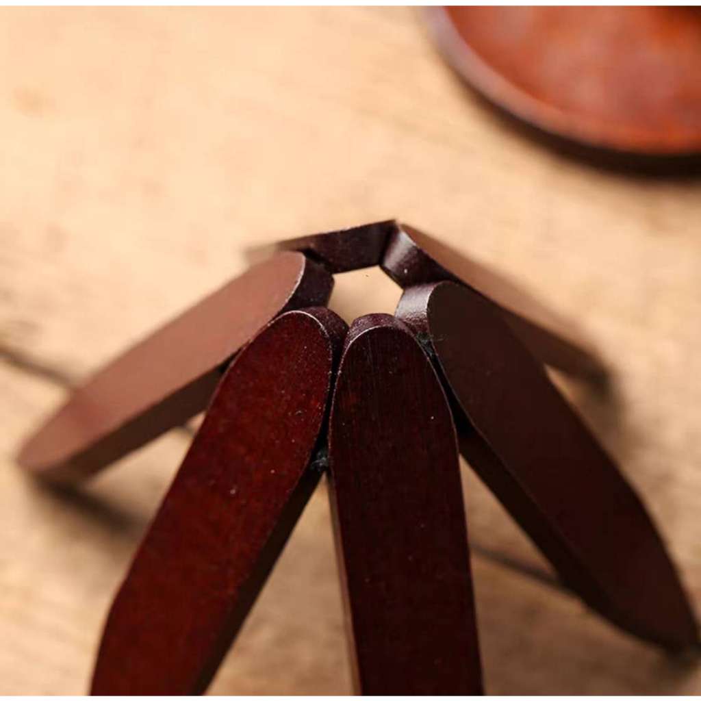 Suporte De Panela Quente Trivets De Madeira Para Pratos Quentes Forma De Árvore Bule Panelas Descanso de panela — imagem 2 de 2