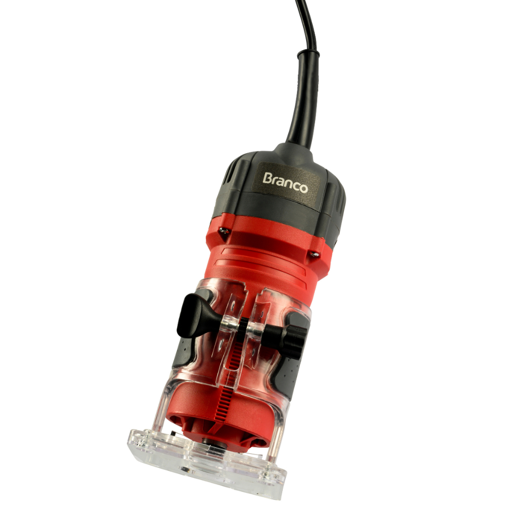 Tupia Elétrica 220V BTM 710 Branco 710W Profissional p/ Madeira Ajuste de Profundidade Alta Precisão