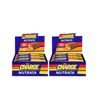 Kit 2 Displays Charge Bar Barrinha de Proteína 12 unidades 45g cada - Nutrata em Oferta na Shopee