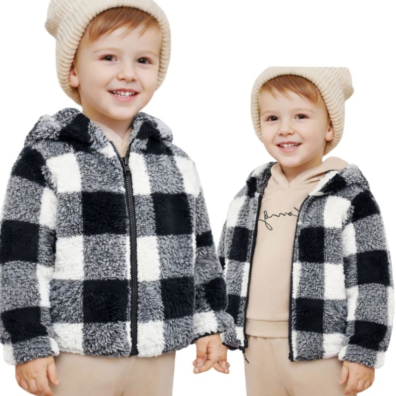 Blusa de Frio Menino Infantil Pelinho com Capuz Touca Tedy Casaco Teddy Ted Roupa de Frio Masculino