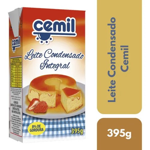 Kit-Caixa Com Leite Condensado Integral 8% de gordura 395g Cada Cemil