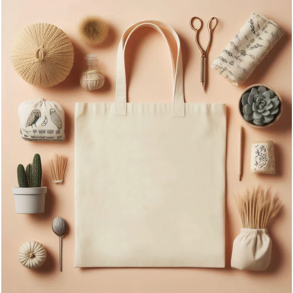 Sacola bolsa ecobag 38x45cm 100% algodão cru lisa em Oferta na Shopee