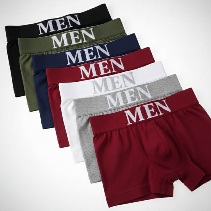 Cuecas Boxer Men Sem Costura Microfibra Casual Premium Toque Macio Masculino PROMOÇÃO em Oferta na Shopee