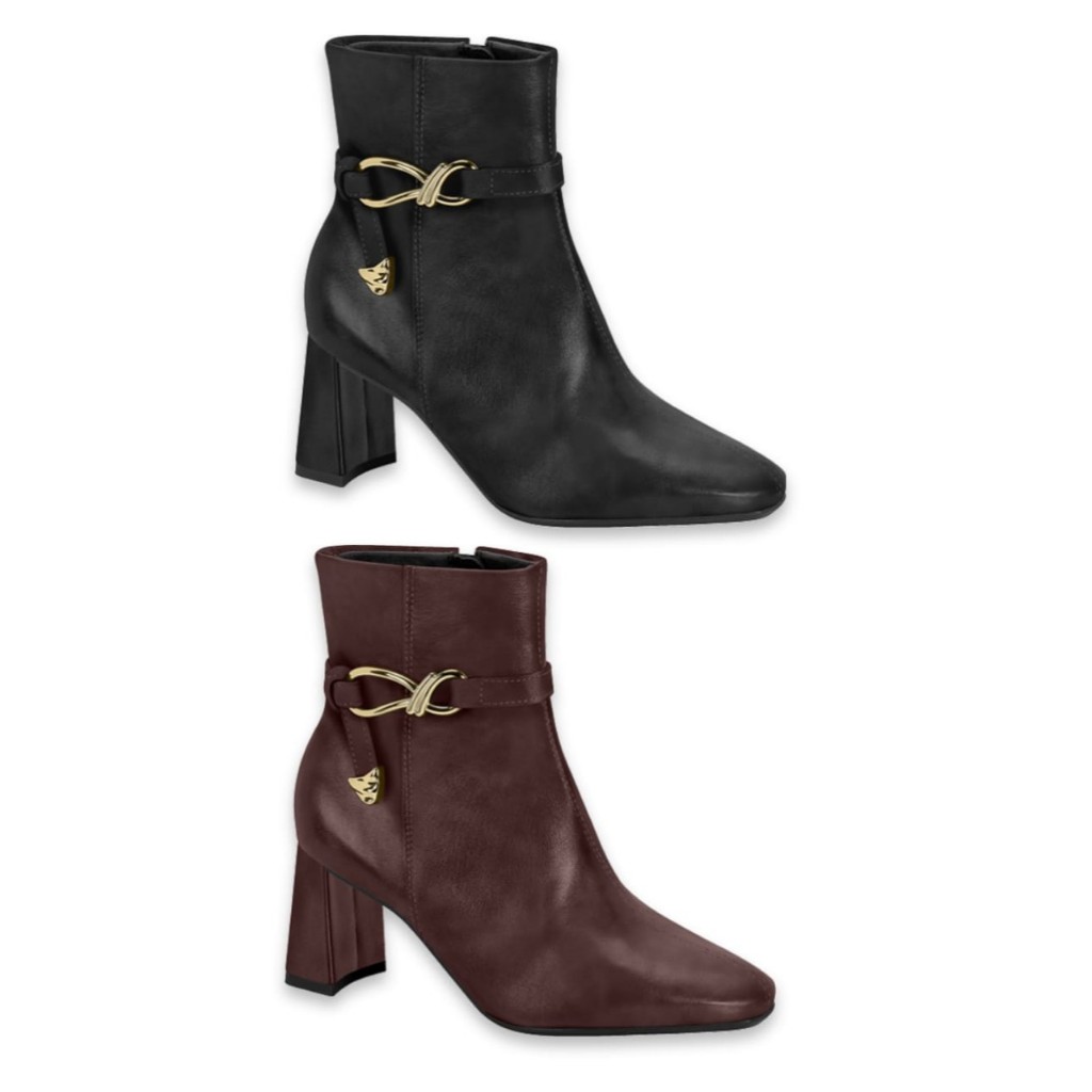 Bota Feminina Calçados Beira Rio Palmilha Conforto 9092.101 Salto Ziper ORIGINAL