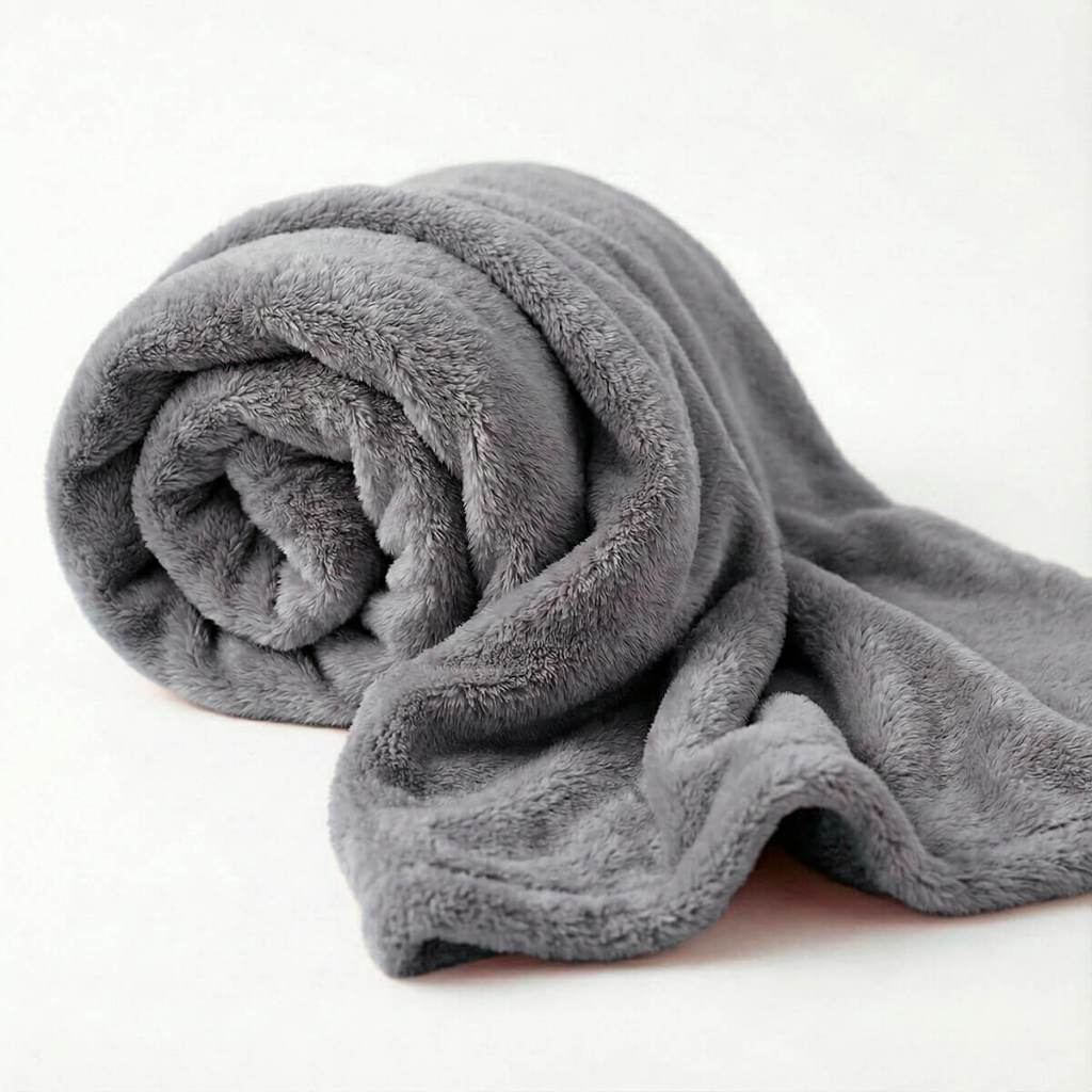 Manta Flannel Casal 200 g/m² 2,20m x 1,80m com costura em todos os lados