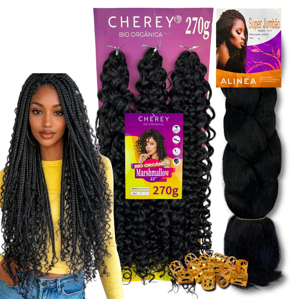 Kit Gypsy Jumbo Alinea + Cabelo Bio Orgânico Marshmallow Cherey