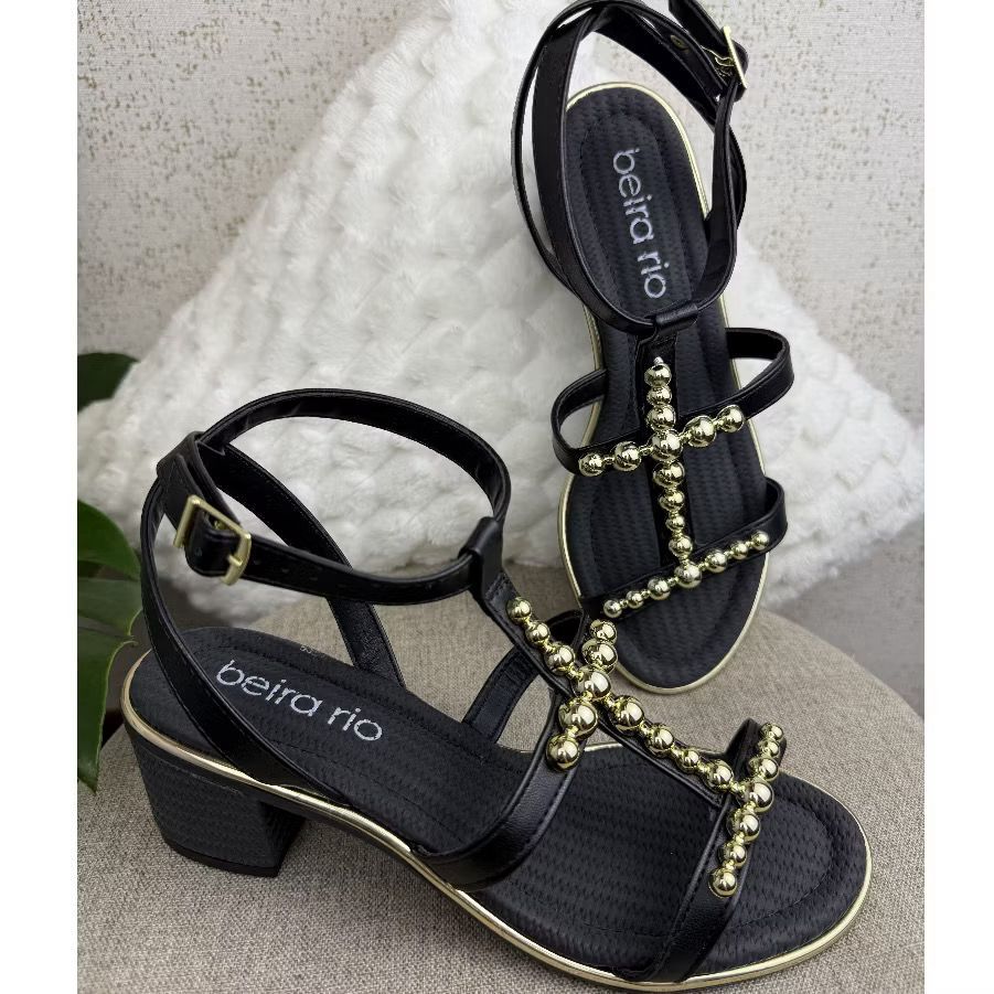 Sandália  Beira Rio Salto 8379.255 em Oferta na Shopee