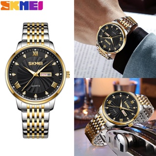 SKMEI 7071 Relógios Masculinos Marca Original De Aço Inoxidável Luminoso À Prova D'água Relógio Empresarial em Oferta na Shopee