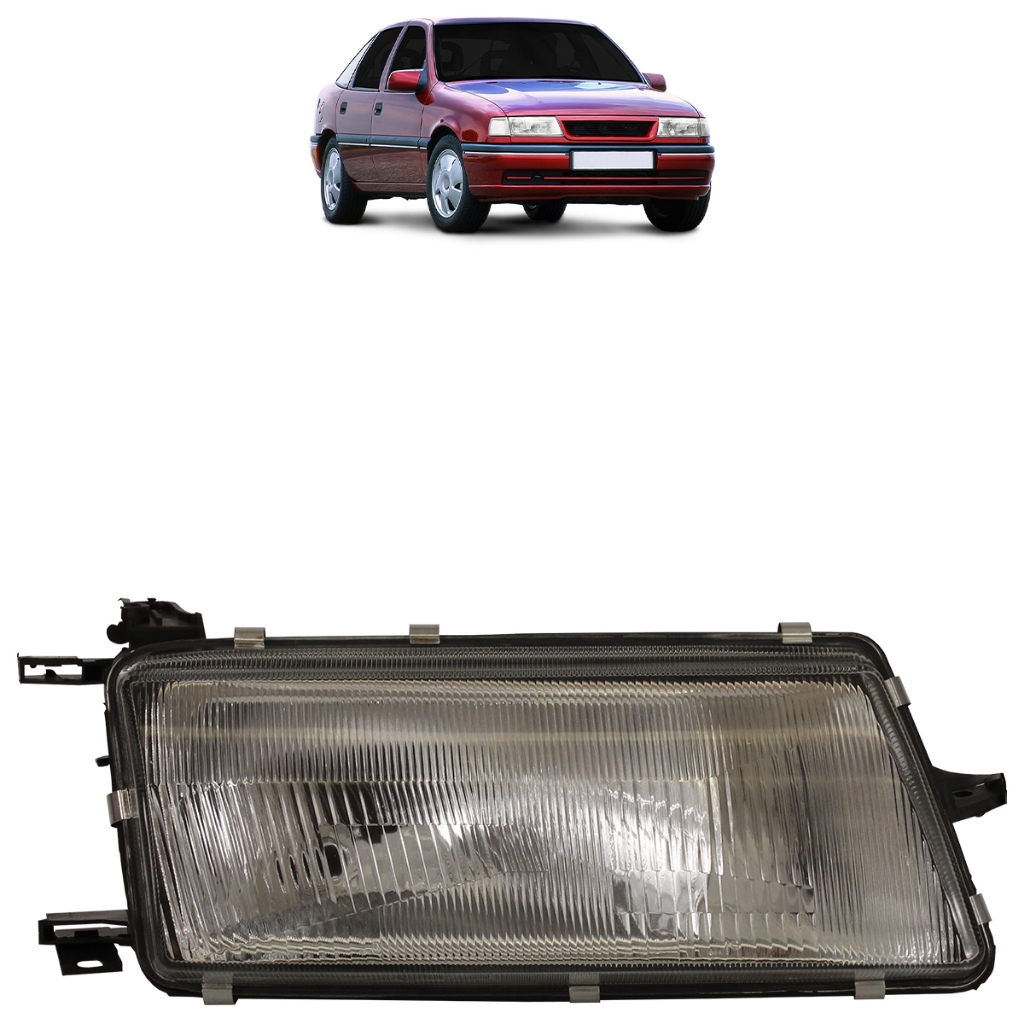 Farol Dianteiro Vectra 1993 1994 1995 1996 Lente Estriada