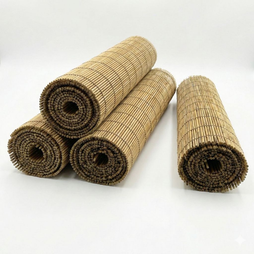 25m² Forro de Bambu Natural Tratado Quiosques Janelas Fácil Instalação Alta Qualidade Tenda