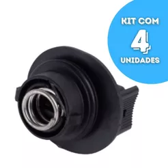 4 Soquetes Farol Lâmpada H1 Caminhões Mercedes Bicudinho Vw DP3032 DP 3032
