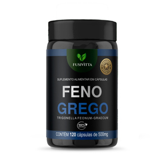 Feno Natural 120 Cápsulas 500mg FusiVitta em Oferta na Shopee