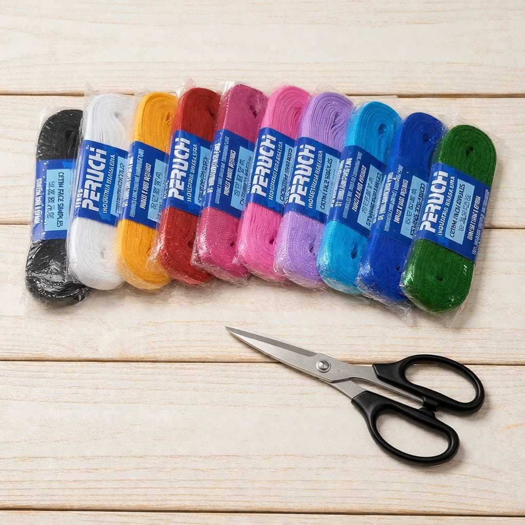 Fita cetim fina Kit 100 metros 10 cores