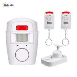 Kit Alarme Residencial Sem Fio Sensor De Presença + 2 Controles + 1 Suporte De Fixação