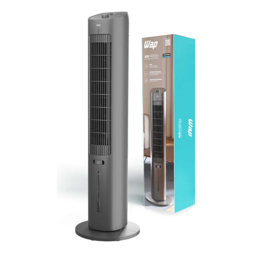 Climatizador Umidificador De Ar Difusor Wap Air Fresh 4 Em 1 De Torre