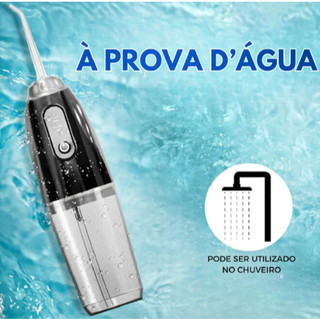 Irrigador Oral Dental Sem Fio Elétrico Remoção de Placas Higiene Bocal IPX7 à Prova d'Água- A506