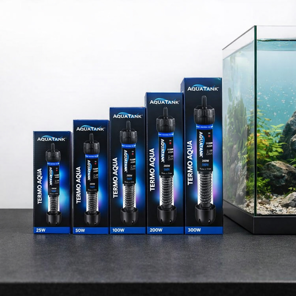 Aquecedor Com Termostato Submersível Aquatank Termo Aqua  Para Aquários 25w 50w 100w 200w 300w em Oferta na Shopee