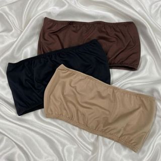 KIT 3 Tops Cropped Faixa Tomara que Caia Jacquard Suplex Sortidas
