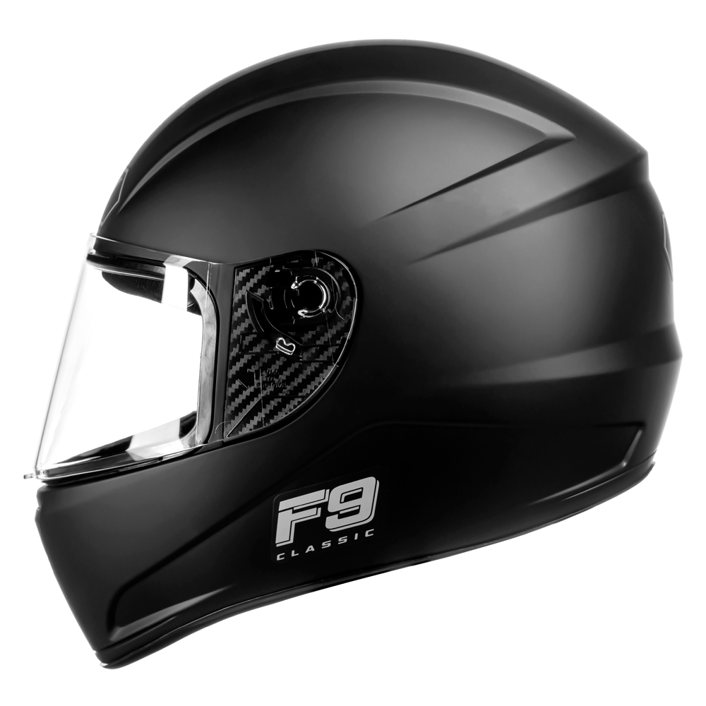 Capacete Fly F9 Classic Preto Fosco - Certificado Inmetro