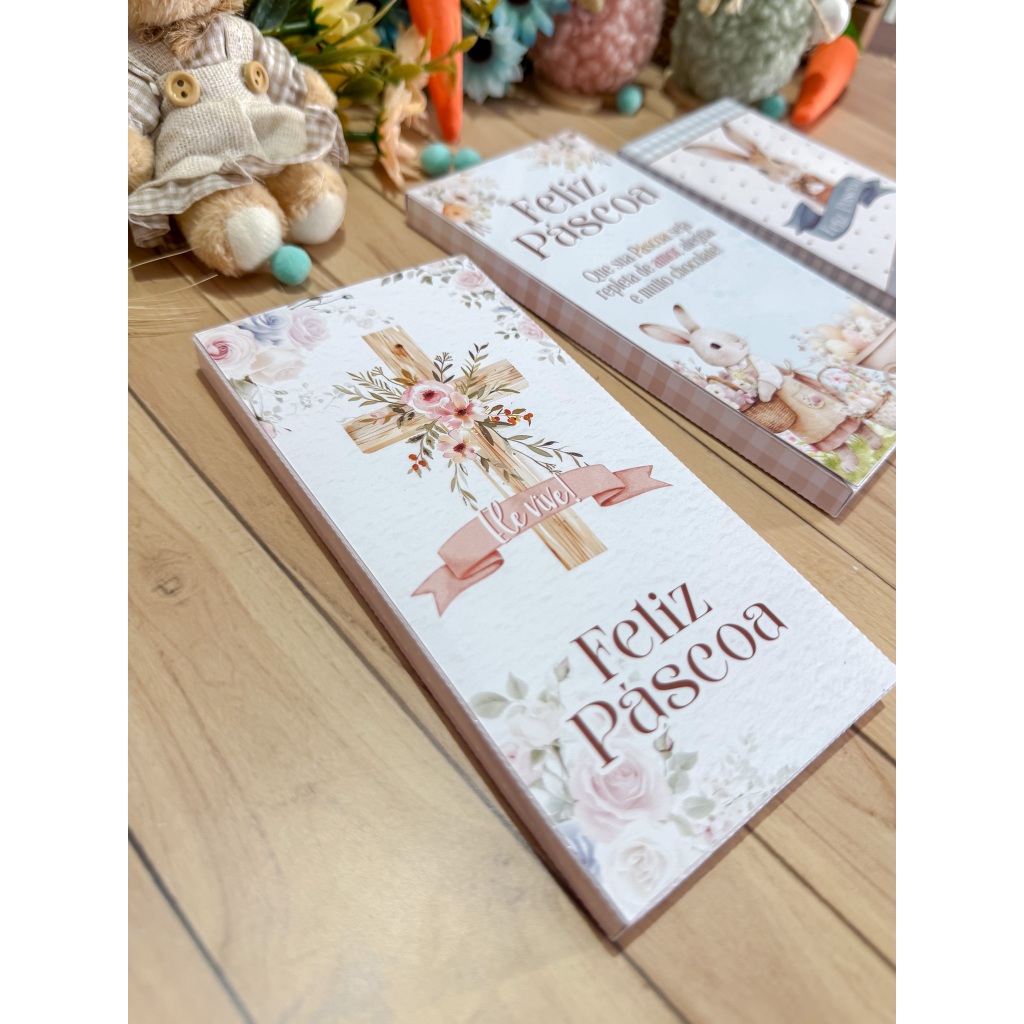 CAIXINHA PORTA BARRA DE CHOCOLATE PÁSCOA -  BARRA DE CHOCOLATE 80 e 90G - CAIXA PÁSCOA PARA BARRA DE CHOCOLATE 80 E 90GD em Oferta na Shopee