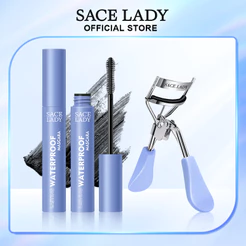 SACE LADY Conjunto de Maquiagem com Curvador de Cílios e Máscara à Prova d'Água
