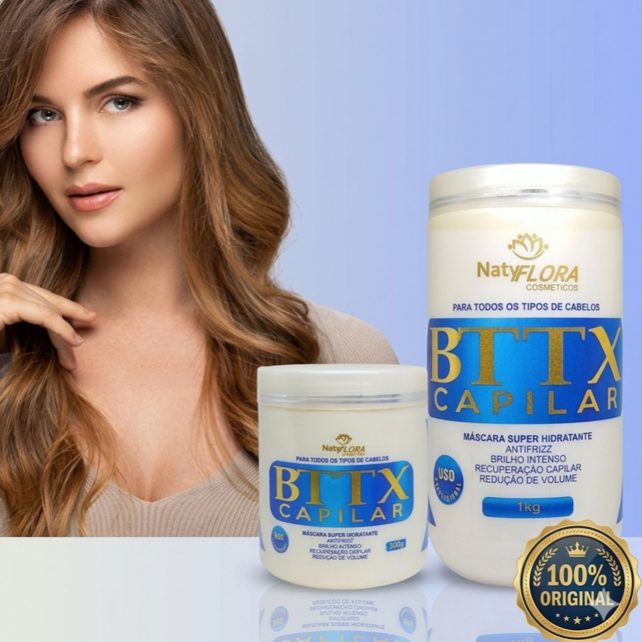 Bttx Capilar Natyflora E Bubaloo Redutor de Volume Super Hidratante 0% Formol 500g 1kg