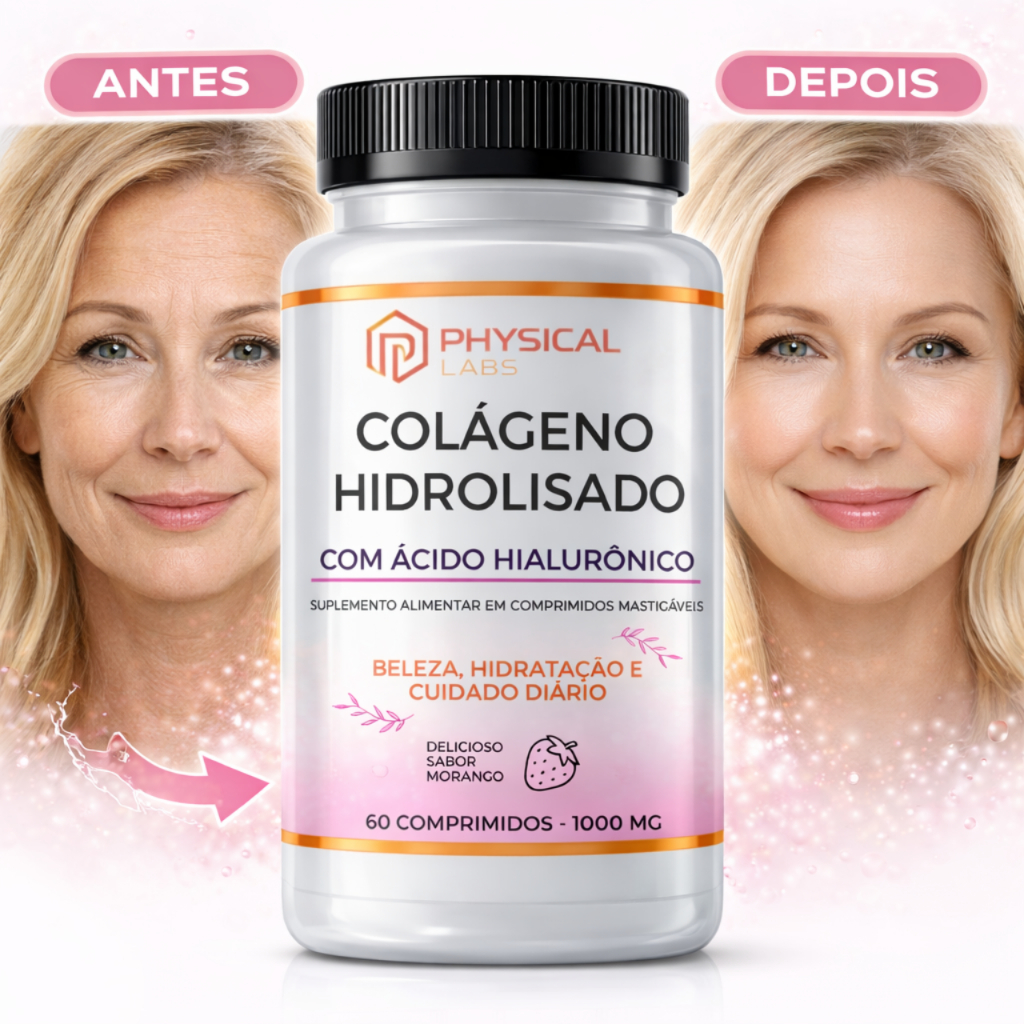 Colageno Hidrolisado com Acido Hialuronico UNHA PELE CABELO -  ENVIO EM 24 HORAS