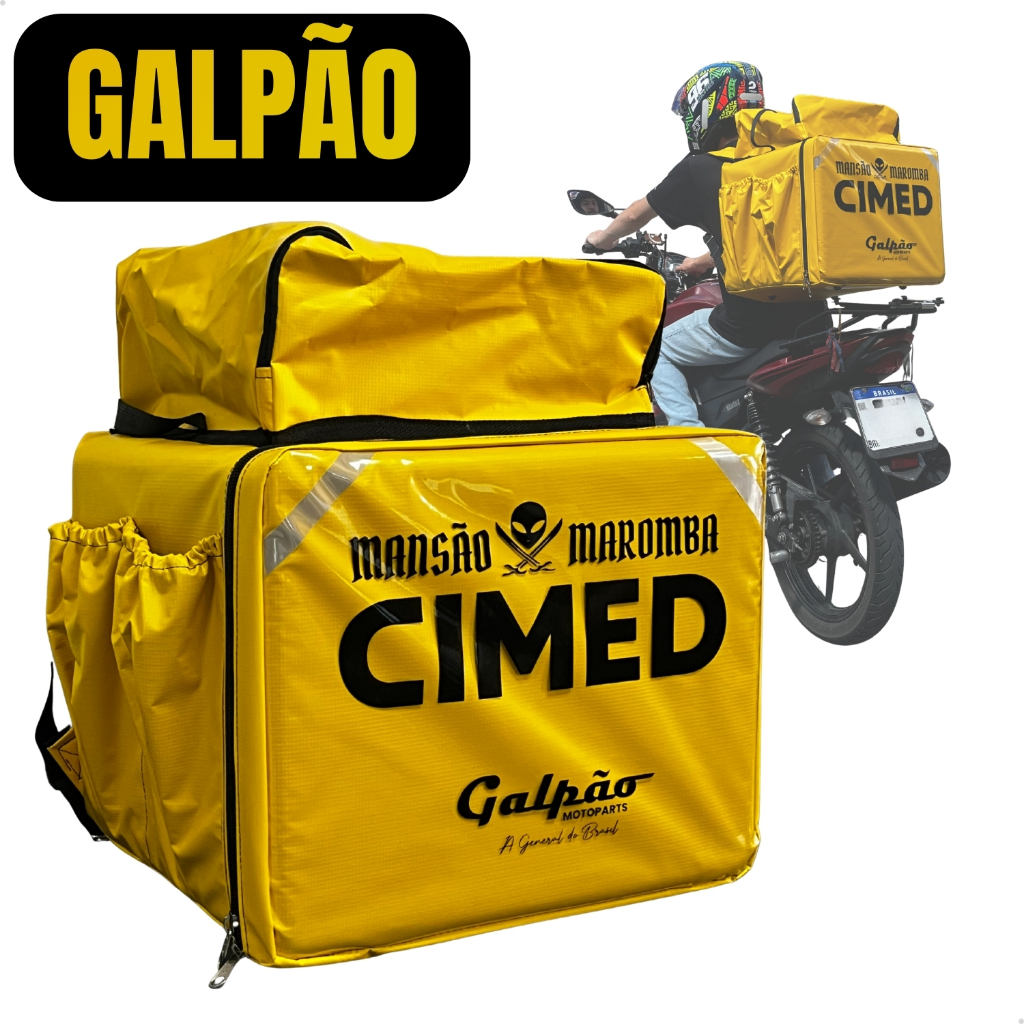 Mochila Bag Expansiva Cimed 45L Amarela Mansão Maromba Impermeável Galpão em Oferta na Shopee