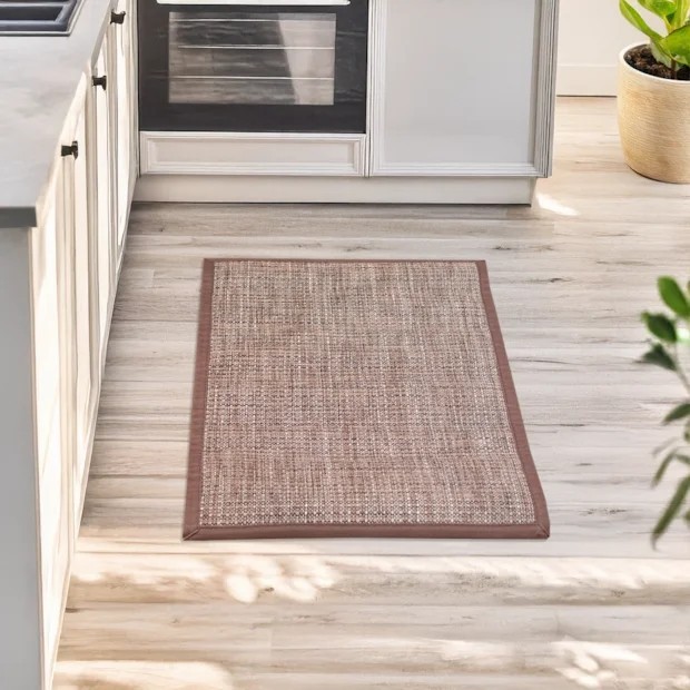 Tapete Para Cozinha Moderno Decorativo 45Cm X 65 Cm Niazitez Pequeno Frente de Fogão, Porta e Rodapé