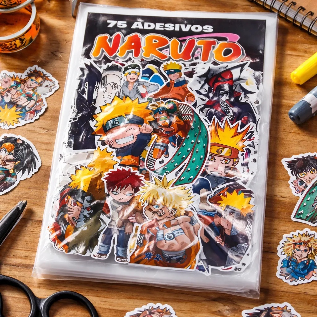 75 Adesivos Anime Naruto Sem Repetição