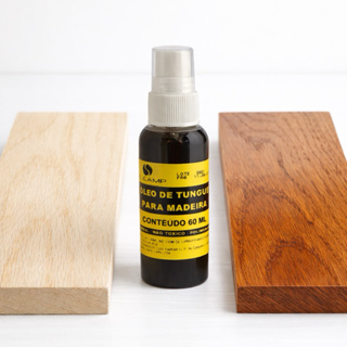 Óleo De Tungue Polimerizado para Impermeabilizar Madeira 60 Ml em Oferta na Shopee