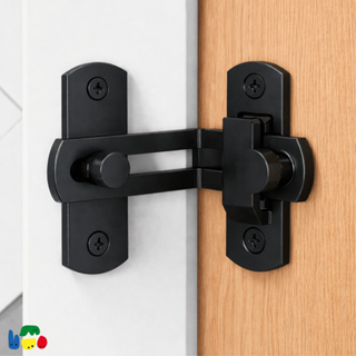 Trava Trinco 90° Graus de Aço Porta Janela Portão Canto Armário Aço Preto Fosco Resistênte em Oferta na Shopee