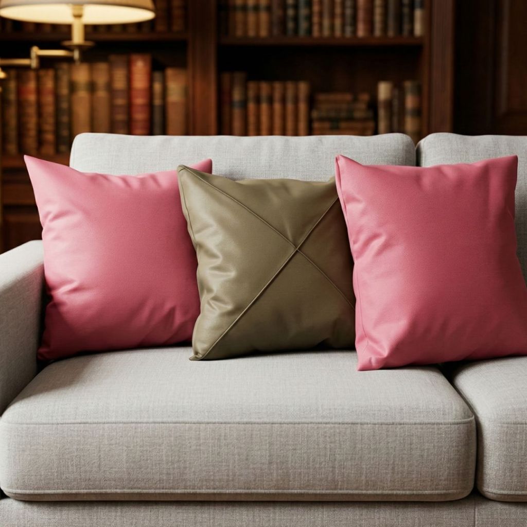 Almofadas para Sofá Suede 45x45cm Drapeada e Lisas Decorativas - Envio Imediato