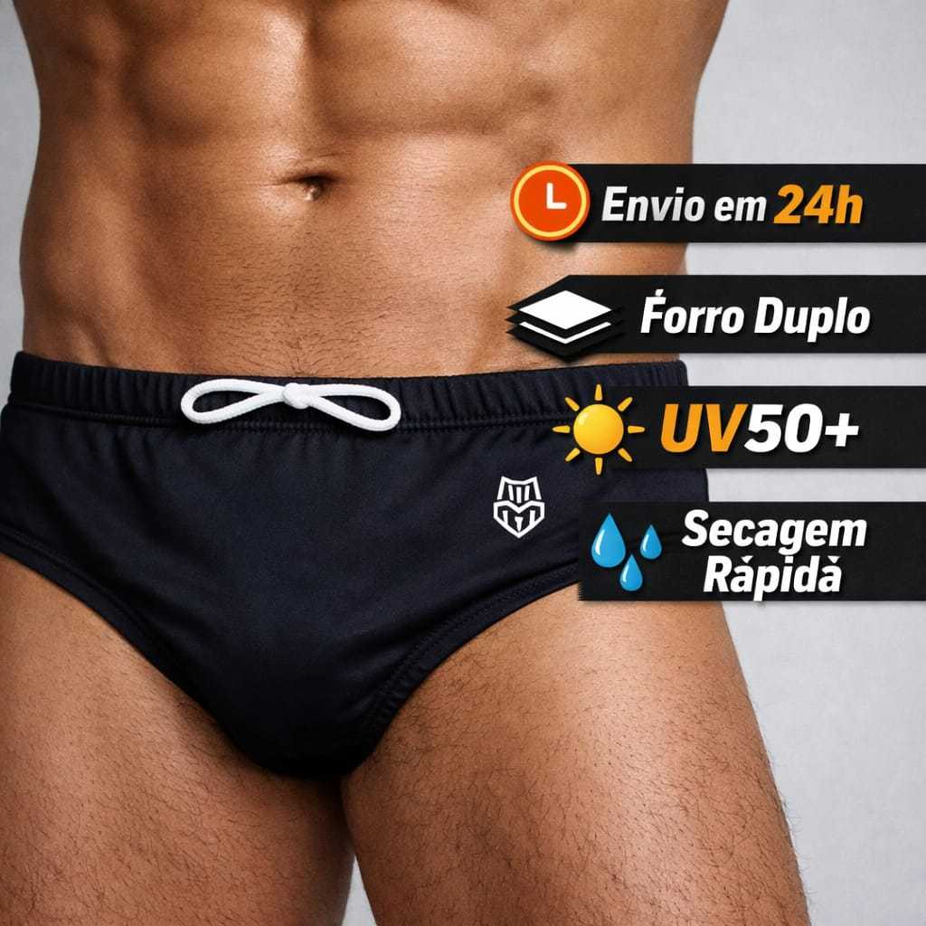 Sunga Cavada D’LUSH Premium UV50+ | Forro Duplo | ENVIO EM 24H