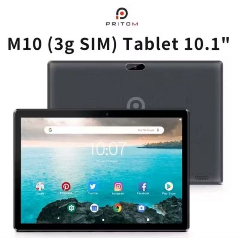 Tablet PRITOM M10 10.1 64GB Preto NOVO