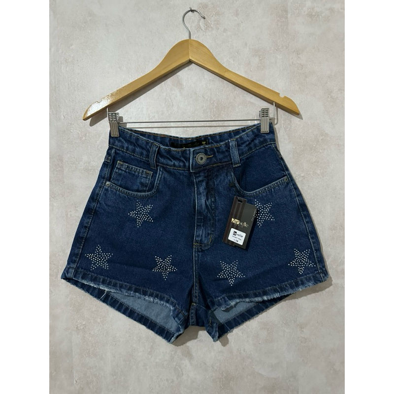 Short Jeans Feminino 100% SKY-OX Brilho em Oferta na Shopee