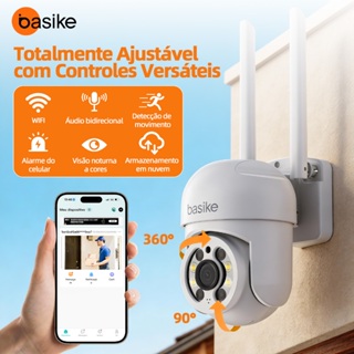 BASIKE Câmera de segurança a Prova D'água IP66 360° Visão Noturna Infravermelho YOOSEE 1080P Zoom em Oferta na Shopee
