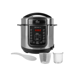 Panela de Pressão Elétrica Kian 5 Litros 900W 127V Inox/Preto PPE-101