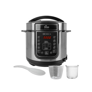 Panela de Pressão Elétrica Kian 5 Litros 900W 127V  Inox/Preto PPE-101