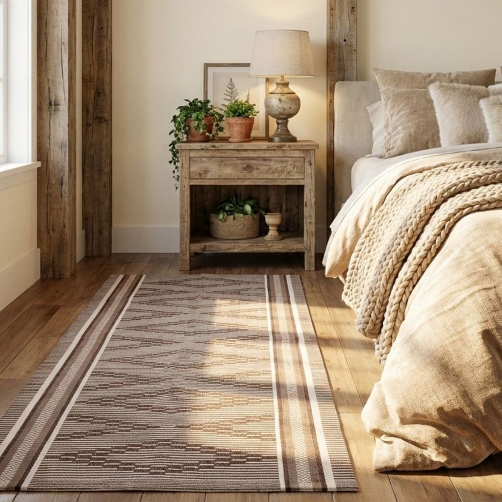 Tapete Beira Cama 70x1,40cm Decorativo Macio para Quarto Sala e Ambientes Aconchegantes