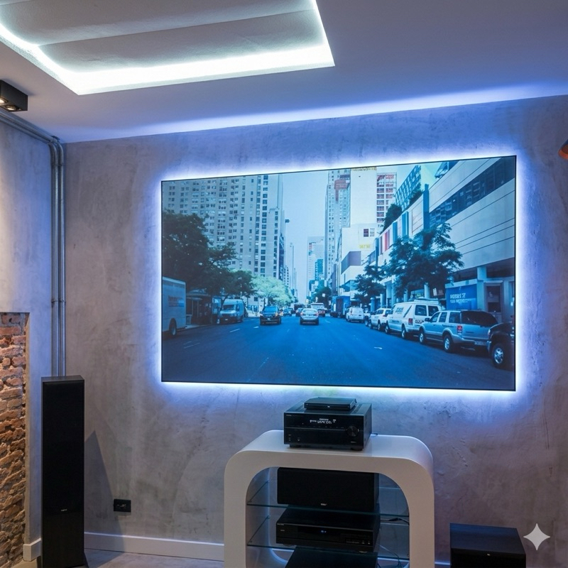 2 Metros De Tecido Dry Fit Para Tela de Projeção