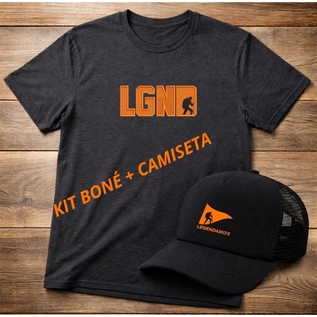 kit Boné + Camiseta Legendários LGND Fé Cristão Caminhada Morro Estiloso Unisex Jeshua em Oferta na Shopee